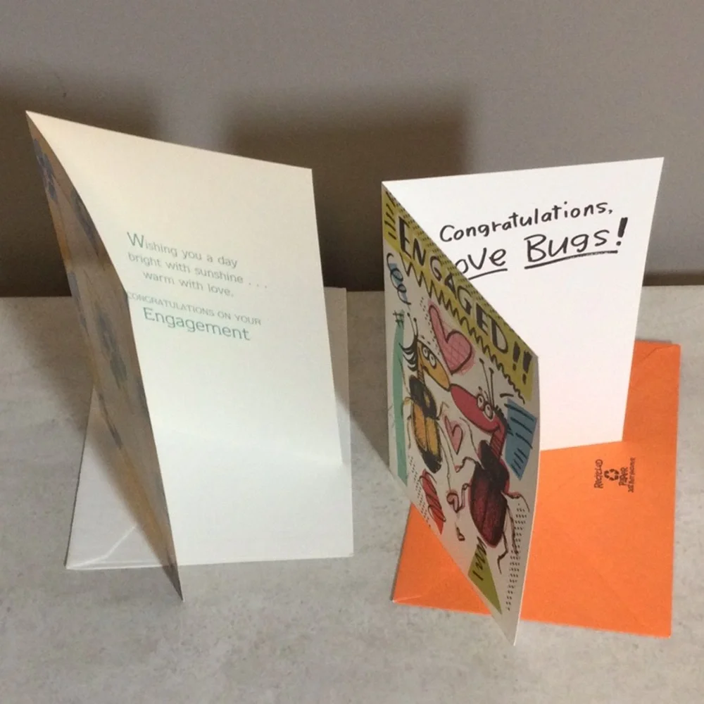 Dozen assorted engagement wedding anniversary birthday cards